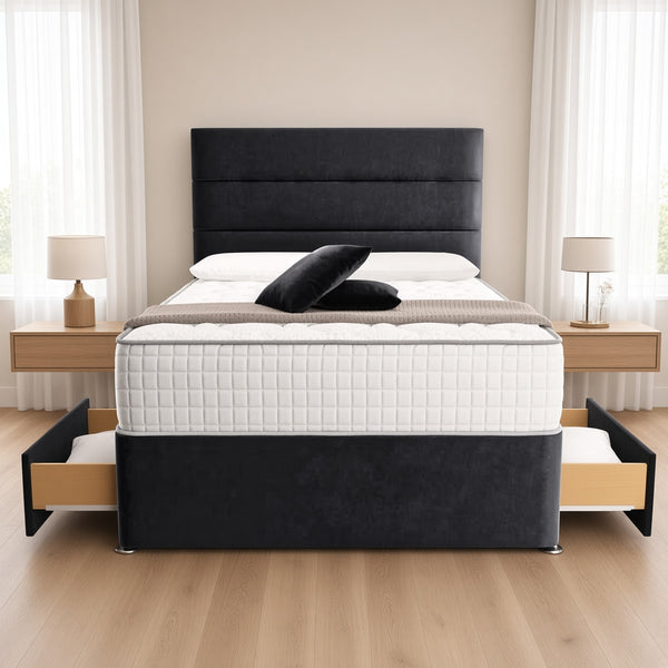 Klawford Athens Divan Bed - Black