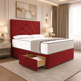 Klawford San Diego Divan Bed - Red