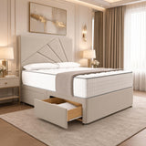 Klawford San Diego Divan Bed - Cream