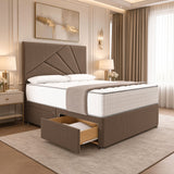 Klawford San Diego Divan Bed - Brown