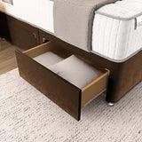Panel Divan Bed - Brown