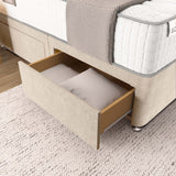 Panel Divan Bed - Cream