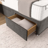 Panel Divan Bed - Grey