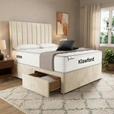 Panel Divan Bed - Cream