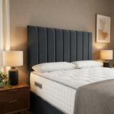 Panel Divan Bed - Grey