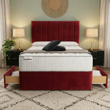 Panel Divan Bed - Red