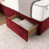 Panel Divan Bed - Red