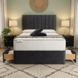 Panel Divan Bed - Black
