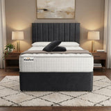 Panel Divan Bed - Black