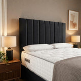 Panel Divan Bed - Black