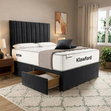Panel Divan Bed - Black