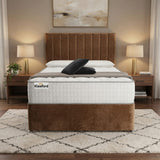 Panel Divan Bed - Brown