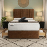 Panel Divan Bed - Brown