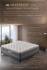 Klawford Duo Sleep - 31cm Premium Foam Mattress