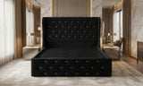Alexander Wing Back Bed - Black