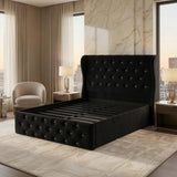 Alexander Wing Back Bed - Black