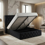 Alexander Wing Back Bed - Black