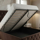 Alexander Wing Back Bed - Brown