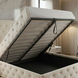 Alexander Wing Back Bed - Cream