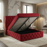 Alexander Wing Back Bed - Red