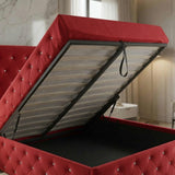 Alexander Wing Back Bed - Red