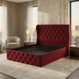 Alexander Wing Back Bed - Red