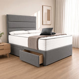 Klawford Athens Divan Bed - Grey